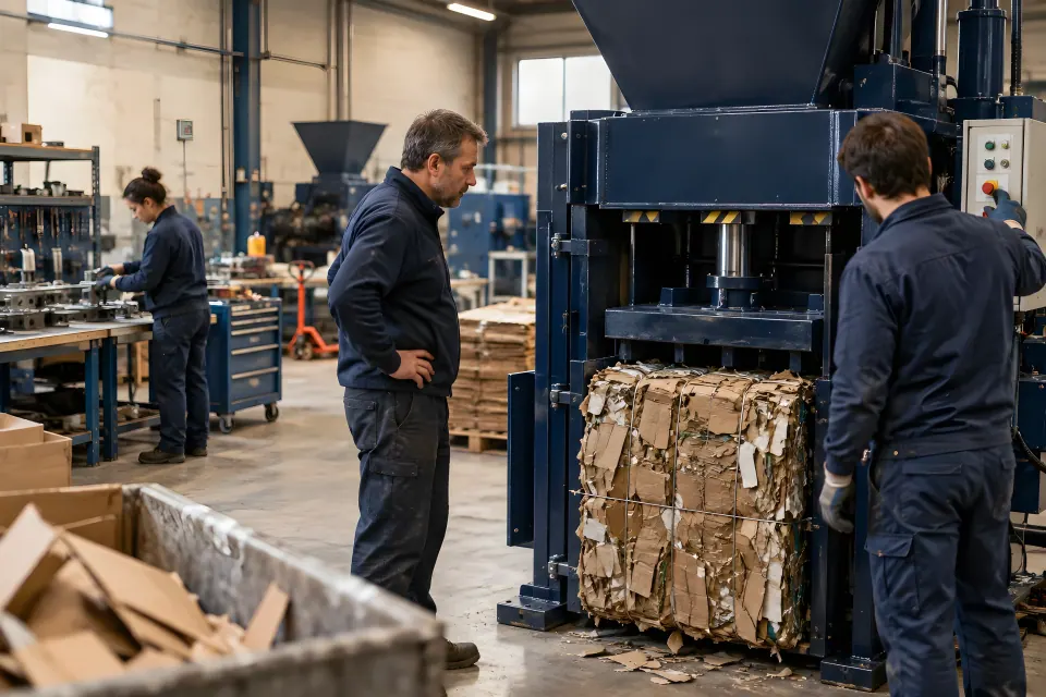 Machines de traitement des déchets — Broyeurs, compacteurs et presses à balles