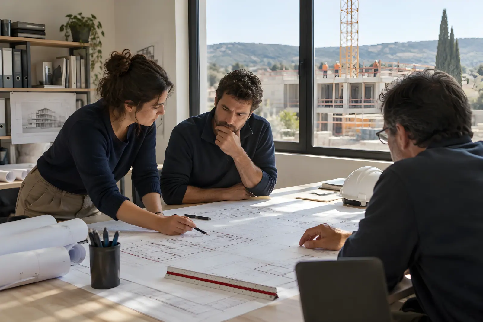 Illustration éditoriale du secteur d'activité — Dossier nº 13292 — Bureau d'Etudes en Bâtiment
